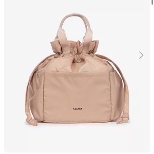 CALPAK insulated lunch bag, light pink/beige
